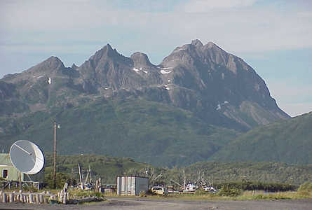 Across the bay from the village of Akhiok, Alaska