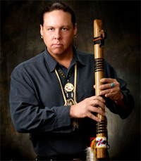 Jan Michael Looking Wolf Reibach, native american flute player