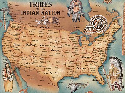 Map of United States Indian Tribes