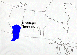 blackfoot or blackfeet territory map