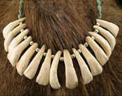 buffalo tooth necklace