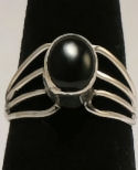 Black Onyx Sterling Silver Ring #31