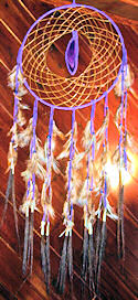 Agate Horse Hair Dream Catcher with Crystal