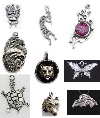 pewter necklace assortment