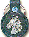 Black Stallion Delux Leather Keychain