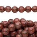 Natural red jasper round beads