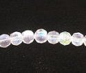Clear faceted czech beads