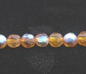 Light Amber faceted czech beads