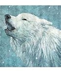 Howling Wolf Shower Curtain