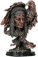 Native American Chief Sculpture