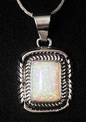 Sterling Silver opal pendant