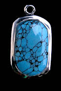 Turquoise Power Stone Pendant with Chain #P2-029
