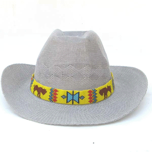 hand beaded hat band
