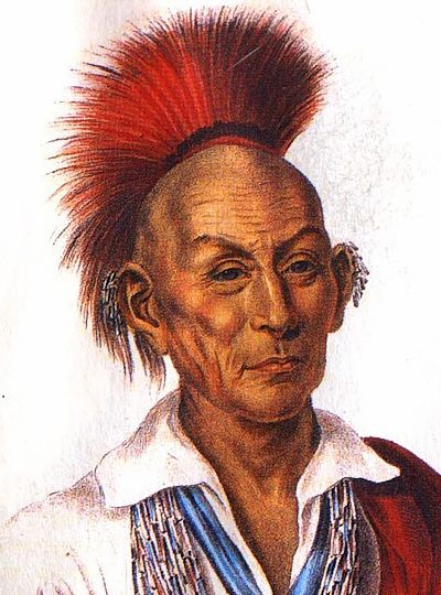 Sauk Chief Black Hawk, also known as Makataimeshekiakiak