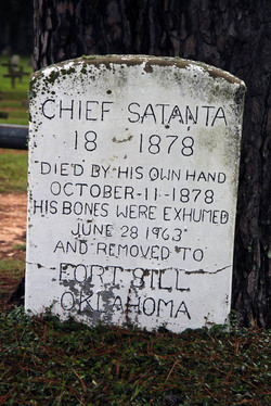 Chief Satanta's headstone