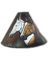 2Horses Hand Painted Lampshade