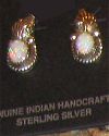 Opal Sterling Silver Post Earrings