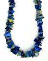18" Blue Lapis Chip Necklace