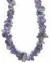 18" Amethyst Stone Chip Necklace