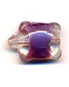 14x19mm Crystal and Lavender Turtle Bead