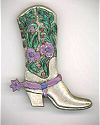 Floral Cowboy  Boot Pin