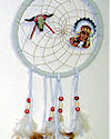 7" Indian Chief and Buffalo Dream Catcher