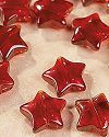 Red Star Glass Beads