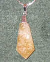 Citrine Crystal Point Pendant with Chain