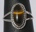 Sterling Silver Tigerseye ring