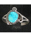 Sterling Silver Turquoise Navajo ring.