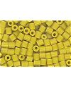 4x6mm Yellow Glass Tile Bead