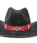 Beaded Cowboy Hat  design seed bead hatband