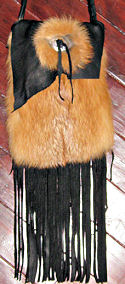 Buckskin Red Fox Concho Bag