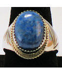 Blue Lapis Sterling Silver Ring No 112