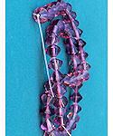 6mm Dark Purple Crystal Bicone Beads