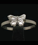 Petite Diamond Cut Butterfly Ring