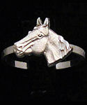 Petite Diamond Cut Horse Head Ring