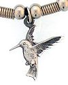 Diamond Cut Hummingbird Pendant
