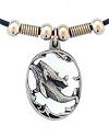 Diamond Cut Whale and Baby Necklace