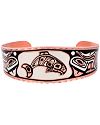Pacific Coast Haida Inspired Whale Copper Bracelet