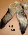 Kit Fox Tail with Ball Chain