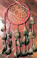 Berry Pink Multi-Beed Made in the USA Dreamcatcher