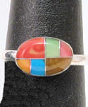 Rainbow Natural Stone Ring