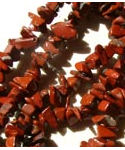 36" Strand Red Jasper Gemstone Chip Beads