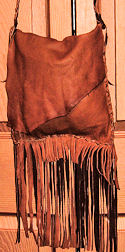 Rust Brown Buckskin Shoulder Bag