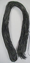 2mm Black Round Leather Cord by the strand or in Bulk