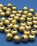 8mm Old French Style Solid Brass Beads