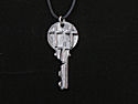 Key pendant with 3 crosses