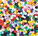 1000 Assorted Colors Plastic Pony Beads