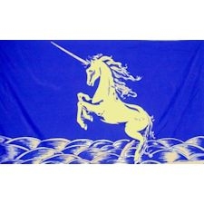 Blue Unicorn Flag